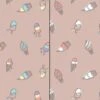Light Reactive Jersey Fabric | Ice Lollies Dusty Pink -Arts and Crafts e107861 04