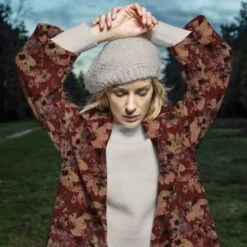 Glasgow Print Coating | Floral Dusty Green -Arts and Crafts e108838 02 2