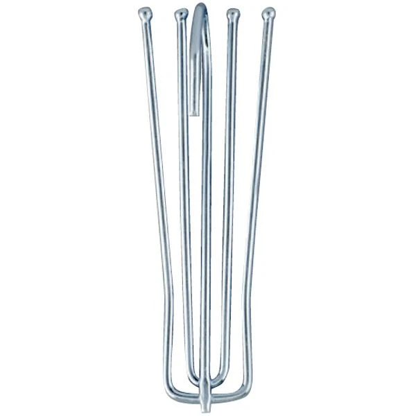 Deep Pleat Long Neck Hooks | Metal - Silver | Multi Pack Options 3 Deep Pleat Long Neck Hooks | Metal - Silver | Multi Pack Options