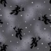 Cast A Spell Lewis & Irene Fabric | Flying Witches Grey Silver Metallic -Arts and Crafts e109881 a722 3 1