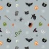 Cast A Spell Lewis & Irene Fabric | Spooky Halloween Light Grey Silver Metallic -Arts and Crafts e109881 a723 1 1