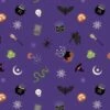 Cast A Spell Lewis & Irene Fabric | Spooky Halloween Purple Silver Metallic -Arts and Crafts e109881 a723 3 1