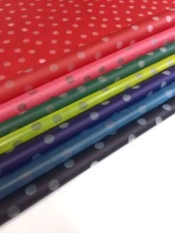 PU Printed Waterproof Raincoat Fabric | Spots Green -Arts and Crafts img 1438 5