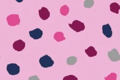 Organic Cotton Fleece | Spot Pink