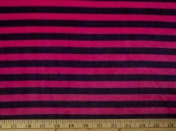 Velour Jersey Stripe | Pink Stripe -Arts and Crafts velour jersey fabric stripe main 3 7001 045